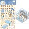 Capybara Pool Party Room Scene Stickers, Cute Isometric Set, Adorabilities